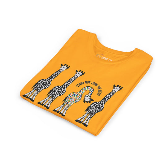 Stand Out From the Herd Rainbow Giraffe | Youth Shirt