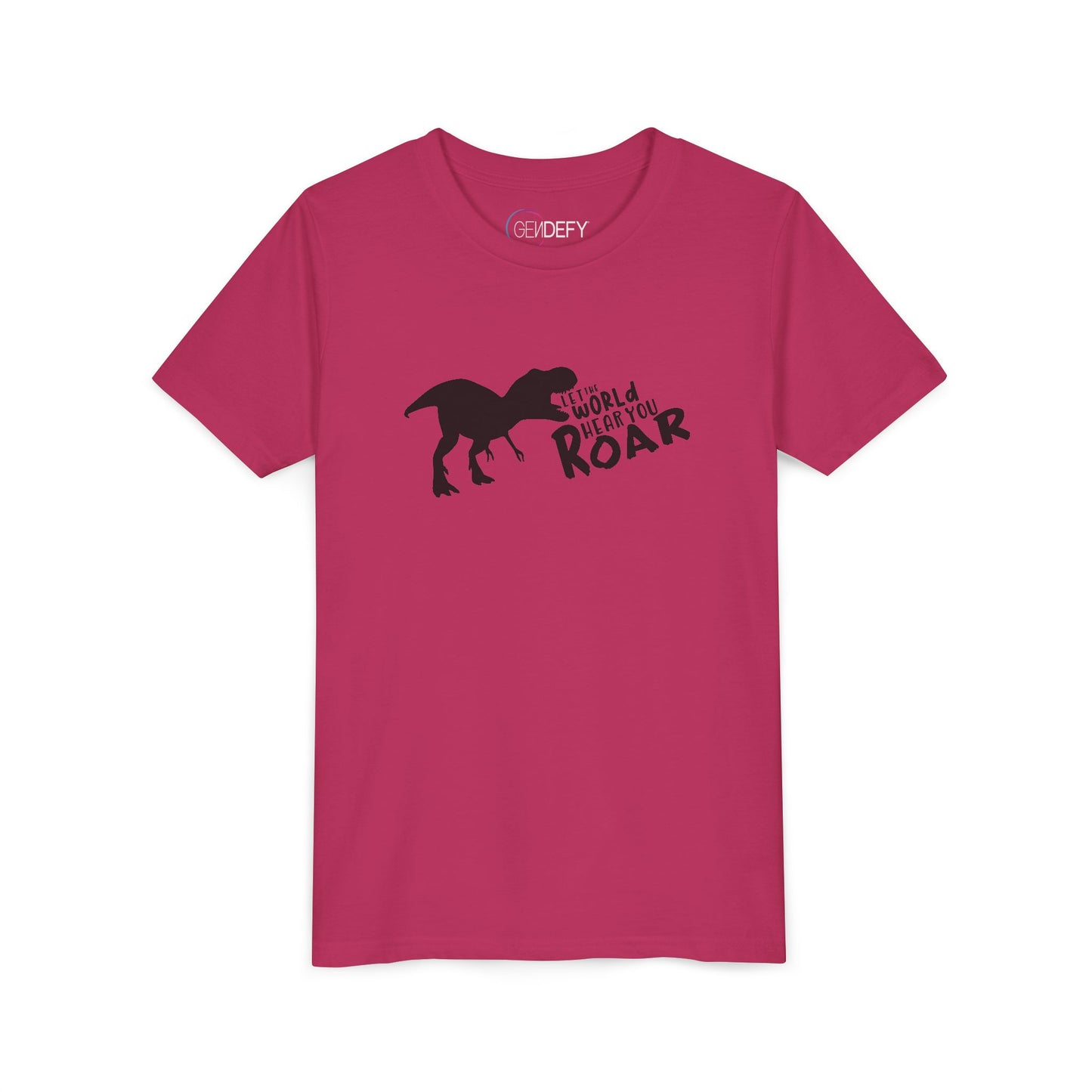 Let the World Hear You Roar Dinosaur | Youth T-Shirt