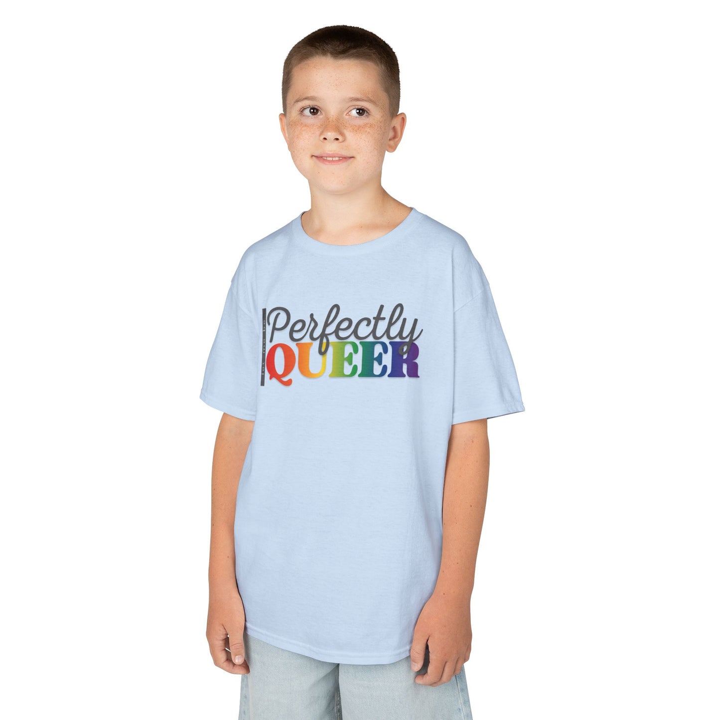 Let Me Be Perfectly Queer | Kids Heavy Cotton T-Shirt