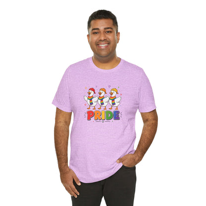 PRIDE Flock Rainbow Geese | Adult Tee