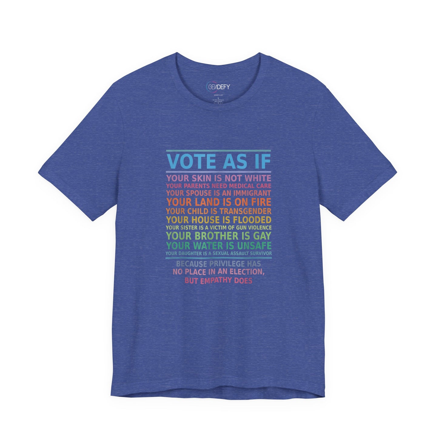 Vote With Empathy | Adult T-Shirt