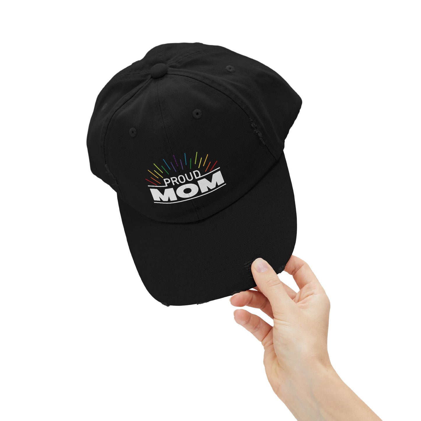 Proud Mom | Distressed Unisex Cap