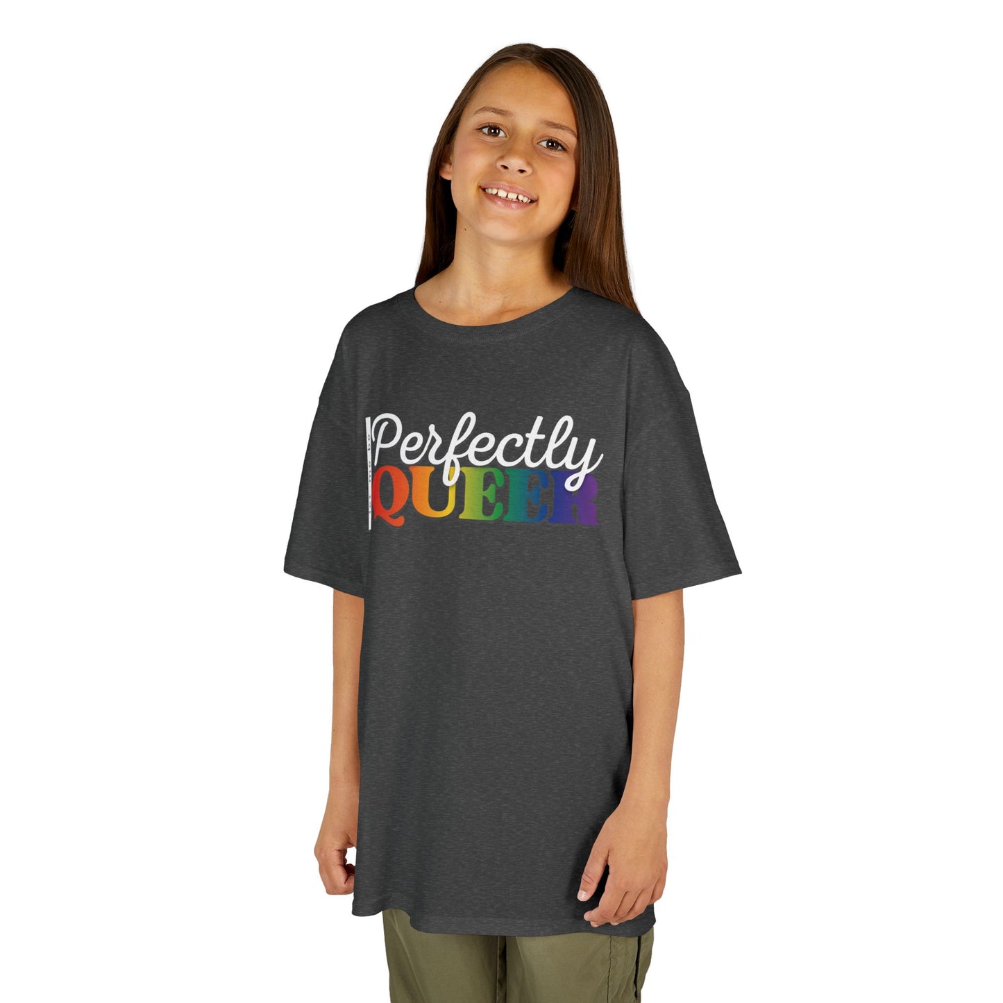 Let Me Be Perfectly Queer | Kids Heavy Cotton T-Shirt