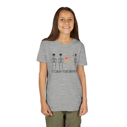 Unique Youth Tee: It's Okay to Be Different, Kids Shirt, Halloween Top, Celebration T-Shirt, Gift for Individuality
